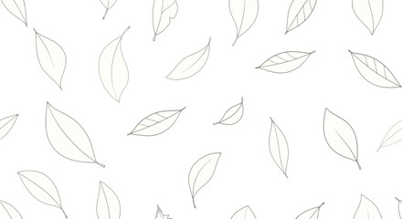 Elegant Black and White Leaf Arrangement Creates A Minimalist And Artistic Aesthetic