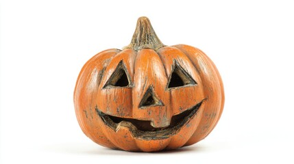 aged halloween jack o lantern