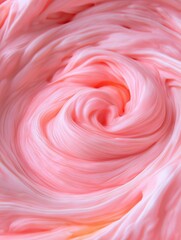 Swirling pink cream texture with flowing patterns and smooth gradient design