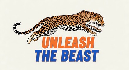 Leopard and jaguar in jungle and on tree wildlife scene