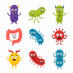 cartoon, animal, vector, set, funny, illustration, monster, icon, character, baby, alien, fun, cute, kid, halloween, child, owl, face, characters, head, design, symbol, art