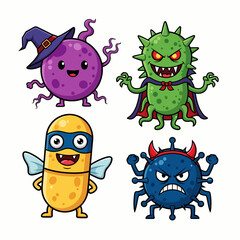 Cartoon monster icon, drawing