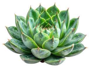 Sukkulente Pflanze in Rosettenform, transparenter Hintergrund, PNG