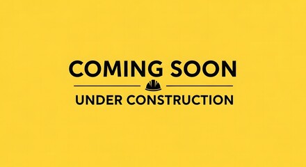 Yellow Under Construction Coming Soon Development Zone