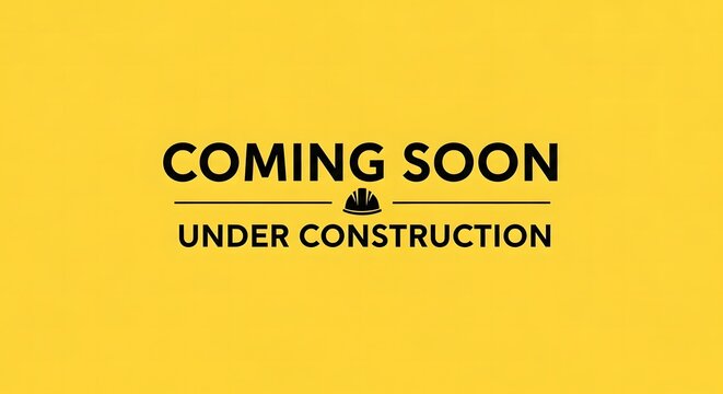 Yellow Under Construction Coming Soon Development Zone