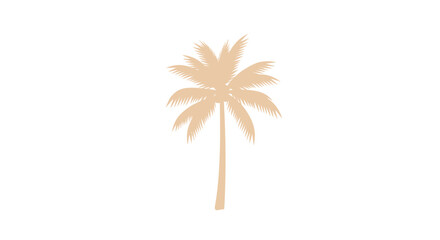 Obraz premium Minimalist Palm Tree Silhouette Against a Sumptuous Black Backdrop, Tropical Vibe