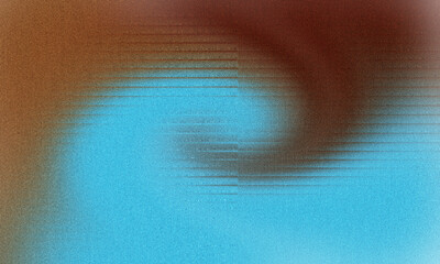 Abstract swirling pattern of blue and brown colors evokes a sense of movement and energy