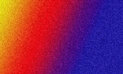Vibrant gradient of yellow red and blue with a textured mosaic effect