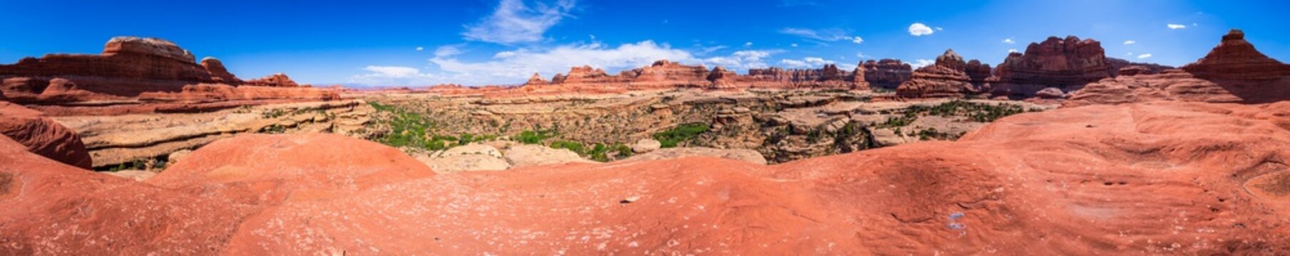 hiking near moab in canyonlands the needles in utah, usa