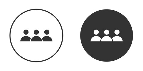Users icon. filled flat sign for mobile concept. Vector graphics