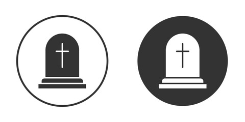 Tombstone icon. filled flat sign for mobile concept. Vector graphics