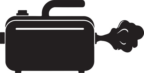 Fog machine icon in silhouette 