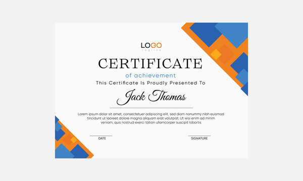 certificate template vector design, editable certificate template, certificate template
