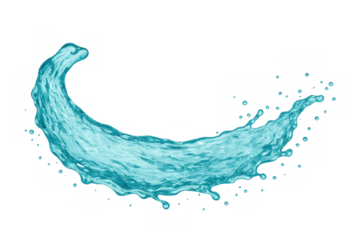 The aqua blue water dances with lively motion, creating a fresh and clear wave of abstract shapes against a see-through backdrop