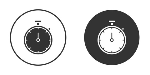 Stopwatch icon. filled flat sign for mobile concept. Vector graphics