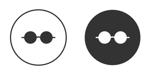 Glasses icon. filled flat sign for mobile concept. Vector graphics