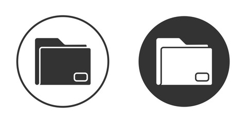 Folder icon. filled flat sign for mobile concept. Vector graphics
