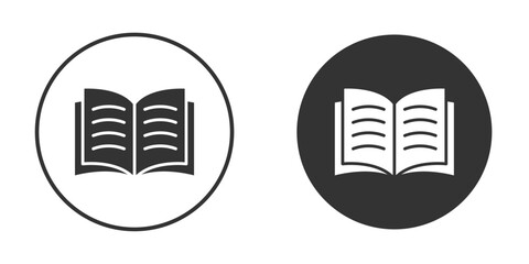 Book icon. filled flat sign for mobile concept. Vector graphics