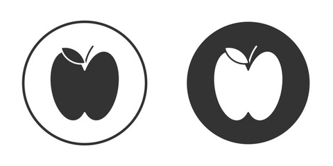 Apple icon. filled flat sign for mobile concept. Vector graphics