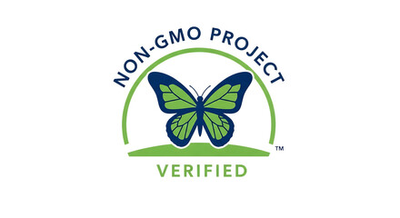 Nongmo project verified logo isolated on transparent background, a symbol of trust