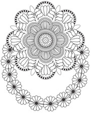 PrintFlowers Coloring Pages For Adules
