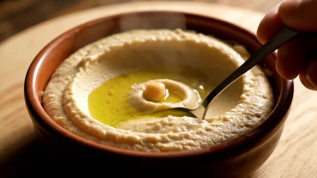 Creamy Hummus Delight - A Middle Eastern Dip Sensation.