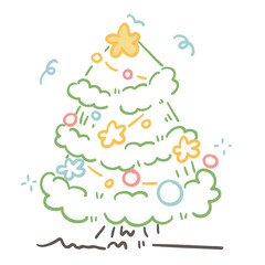 &ldquo;Whimsical Christmas Trees &ndash; Minimal Holiday Doodles&rdquo;