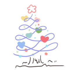 “Whimsical Christmas Trees – Minimal Holiday Doodles”