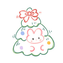 “Whimsical Christmas Trees – Minimal Holiday Doodles”