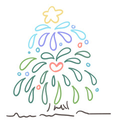 &ldquo;Whimsical Christmas Trees &ndash; Minimal Holiday Doodles&rdquo;