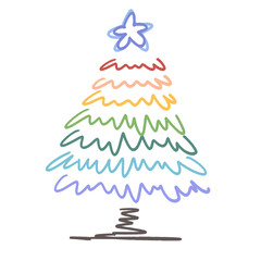 &ldquo;Whimsical Christmas Trees &ndash; Minimal Holiday Doodles&rdquo;