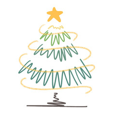 &ldquo;Whimsical Christmas Trees &ndash; Minimal Holiday Doodles&rdquo;
