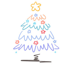 &ldquo;Whimsical Christmas Trees &ndash; Minimal Holiday Doodles&rdquo;
