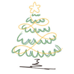 &ldquo;Whimsical Christmas Trees &ndash; Minimal Holiday Doodles&rdquo;