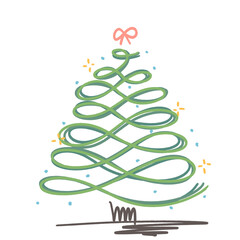 &ldquo;Whimsical Christmas Trees &ndash; Minimal Holiday Doodles&rdquo;