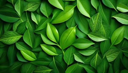 Obraz premium Green Leaves Background Abstract Green Leaf Texture Nature