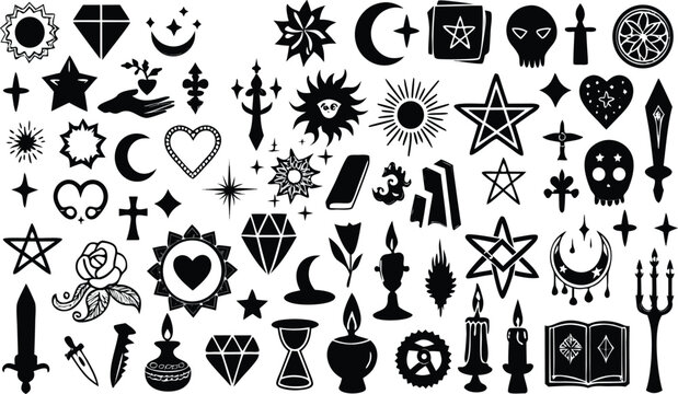 Halloween Occult Stencils: Spooky Star, Moon, and Skull Designs for DIY Decor and Party Themes 2025