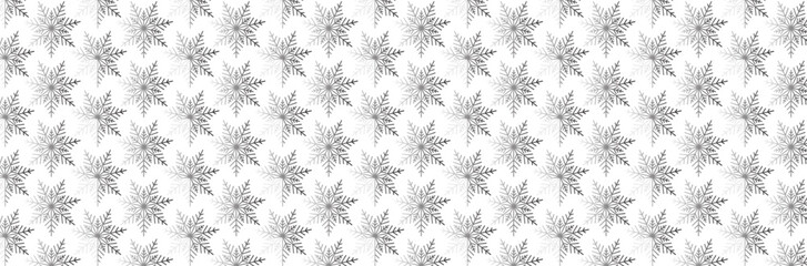 snowflake  silver  seamless pattern