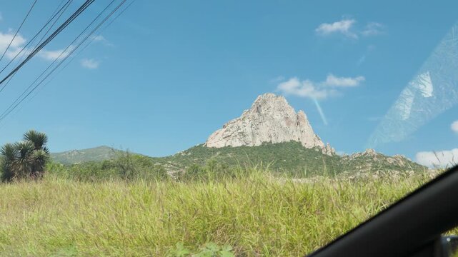 Pena de Bernal Rock Stone Monolith Queretaro Mexico 272