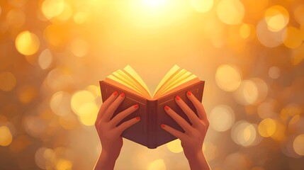 Woman's hand holding a red Christmas gift box with a ribbon and bow for a holiday celebration