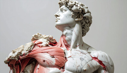 Sculptural Anatomy: David's Musculature Revealed