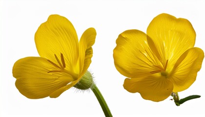 Evening Primrose Isolated On A Transparent Background