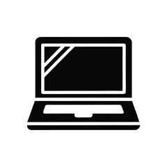 Three minimalist laptop icons are communicating with each other in a network system