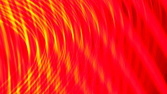 Curved Red and Yellow Light Wave Abstract Background