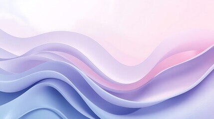 Fototapeta premium Soft Pastel Ribbon Flow Abstract Background