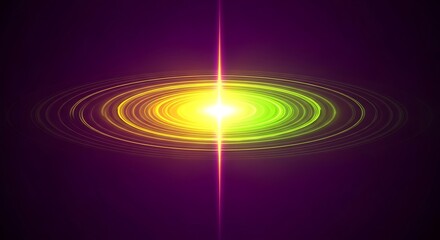 Abstract glowing circular light formation