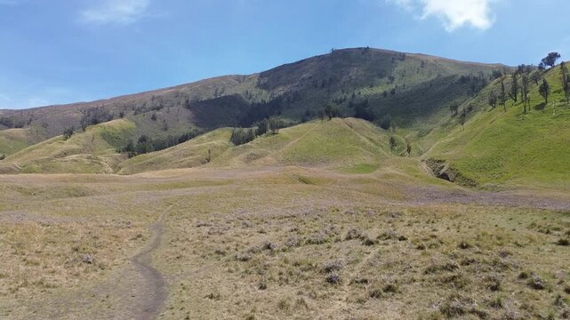  Family tourist scenery footage of Bromo east java indonesia