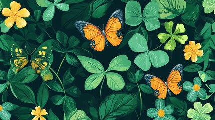 pattern, flower, floral, seamless, vector