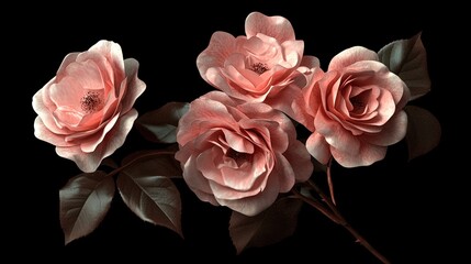 rose, flower, bouquet, pink, roses, flowers, 