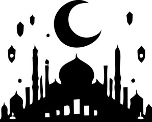 Beautiful Ramadan Light Candle Decoration with Glowing Lantern Ambience